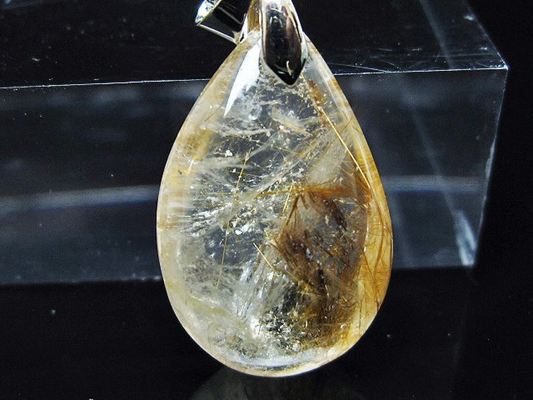 ゴールドタイチンルチル ペンダント [T741-2167] 2枚目