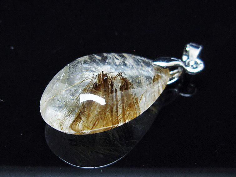 ゴールドタイチンルチル ペンダント [T741-2167] 3枚目