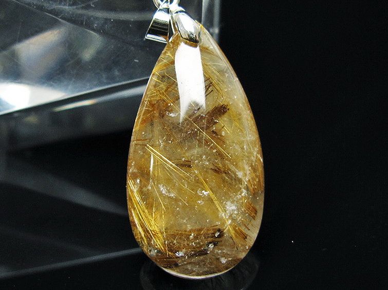 ゴールドタイチンルチル ペンダント [T741-2191] 2枚目