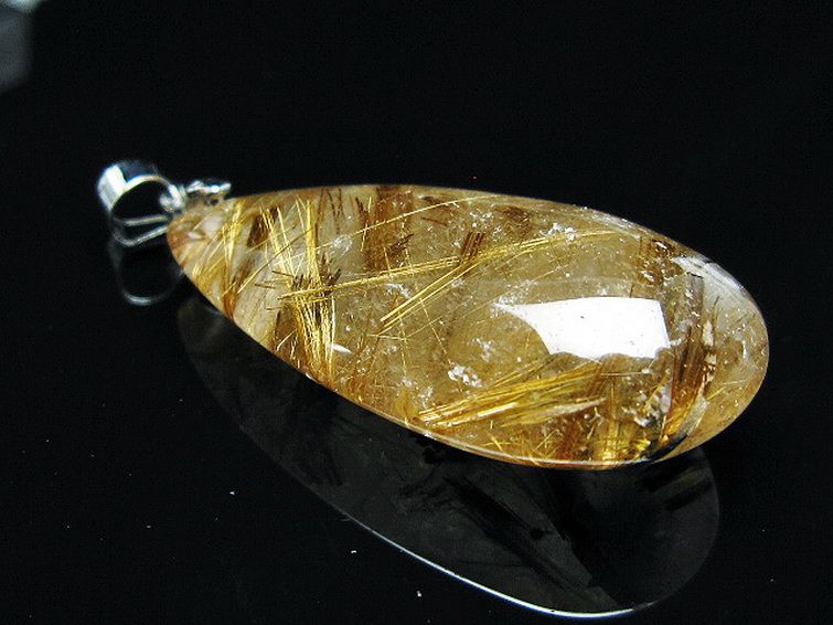 ゴールドタイチンルチル ペンダント [T741-2191] 3枚目