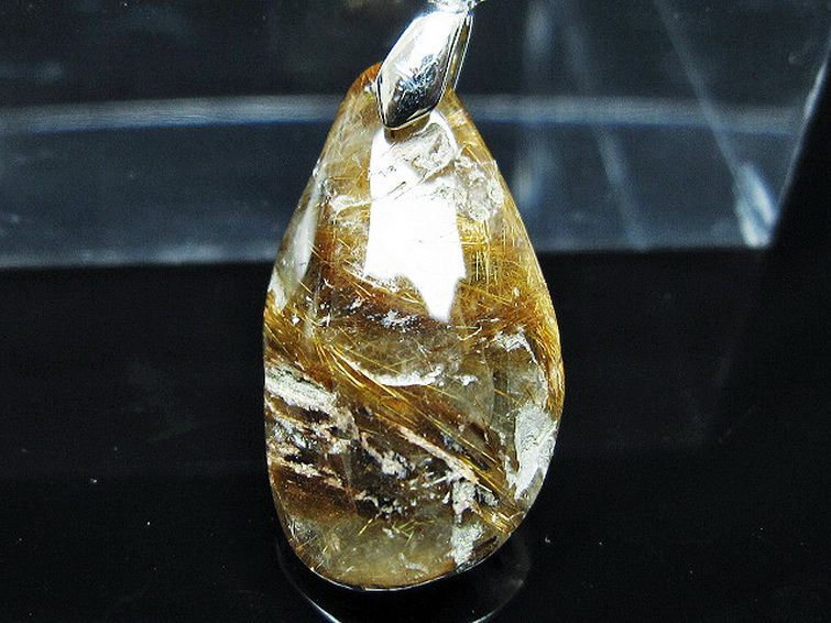 ゴールドタイチンルチル ペンダント [T741-2203] 2枚目