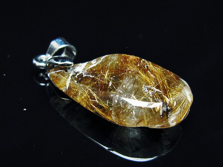 ゴールドタイチンルチル ペンダント [T741-2203] 3枚目