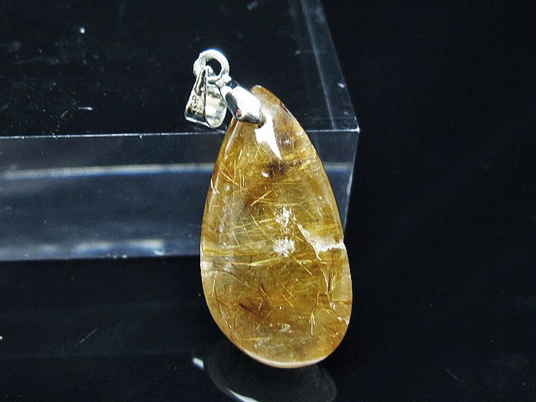 ゴールドタイチンルチル ペンダント [T741-2212] 1枚目