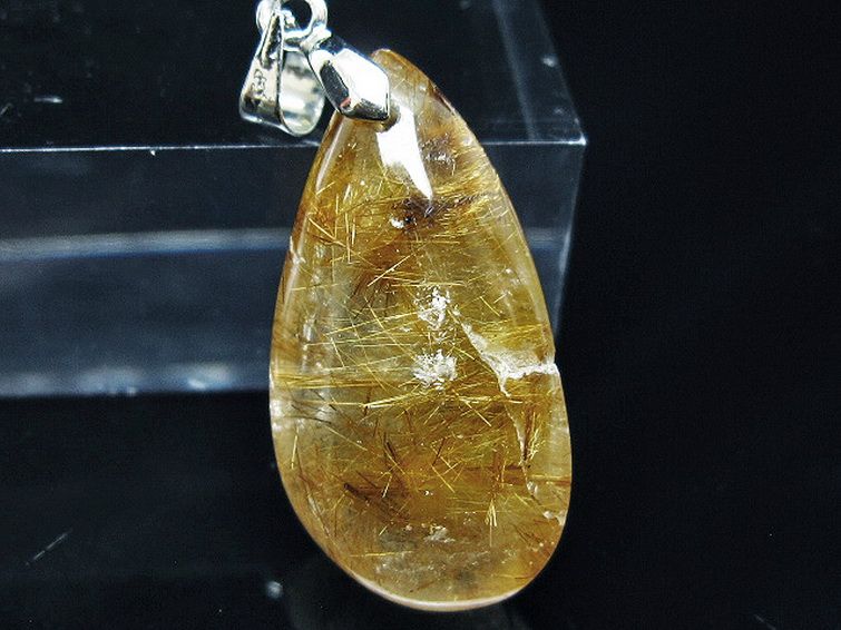 ゴールドタイチンルチル ペンダント [T741-2212] 2枚目