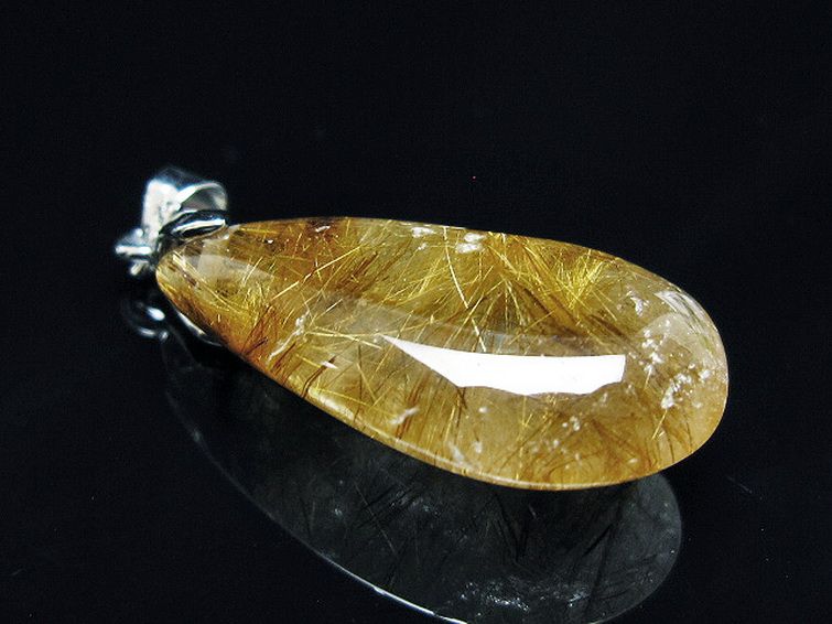 ゴールドタイチンルチル ペンダント [T741-2212] 3枚目