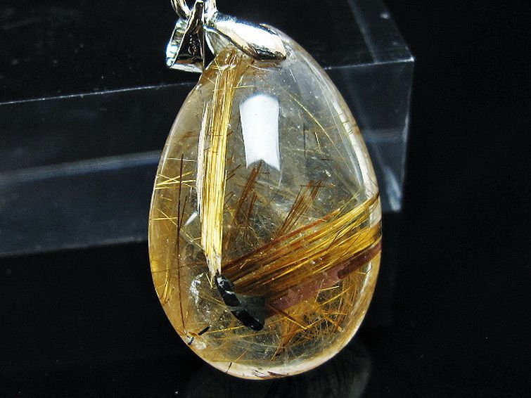 ゴールドタイチンルチル ペンダント [T741-2223] 2枚目