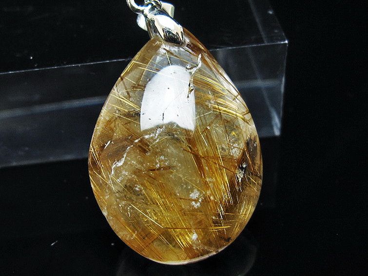 ゴールドタイチンルチル ペンダント [T741-2229] 2枚目