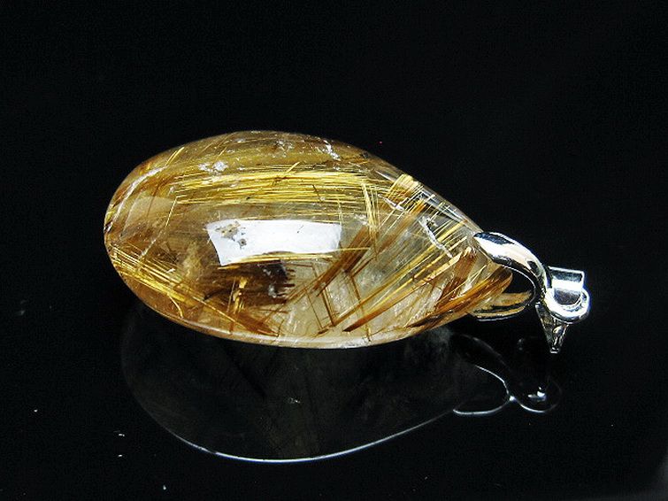 ゴールドタイチンルチル ペンダント [T741-2229] 3枚目