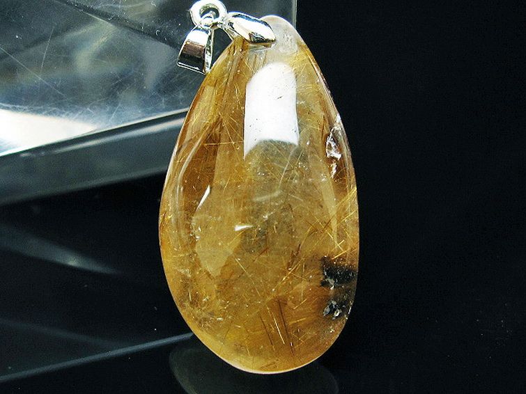 ゴールドタイチンルチル ペンダント [T741-2230] 2枚目