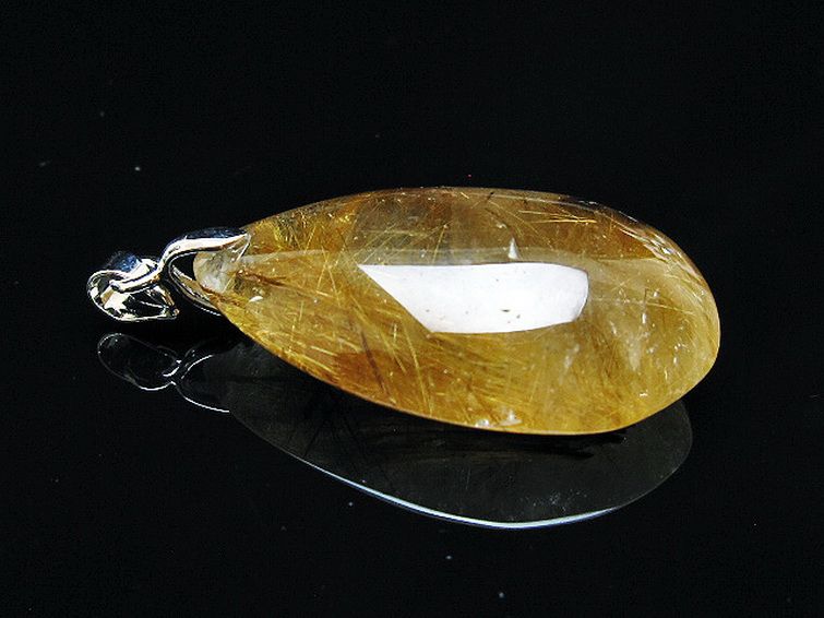 ゴールドタイチンルチル ペンダント [T741-2230] 3枚目