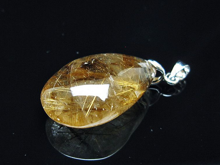 ゴールドタイチンルチル ペンダント [T741-2234] 3枚目