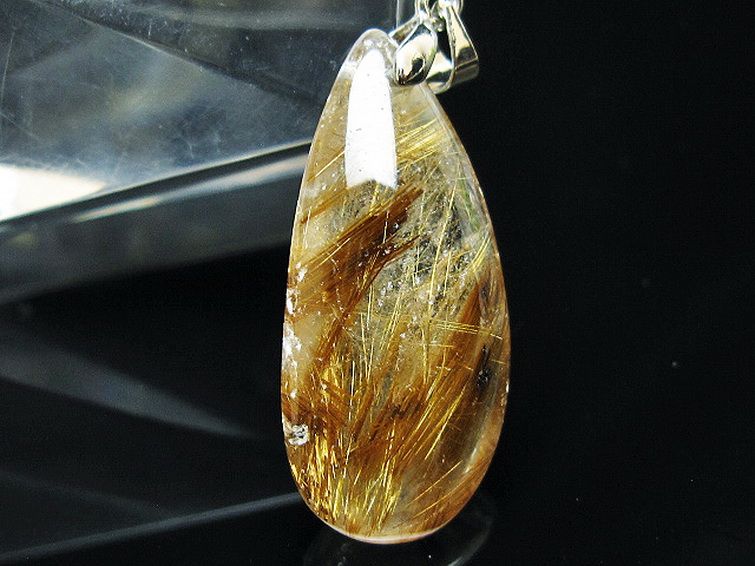 ゴールドタイチンルチル ペンダント [T741-2242] 2枚目