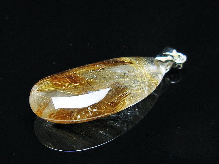 ゴールドタイチンルチル ペンダント [T741-2242] 3枚目