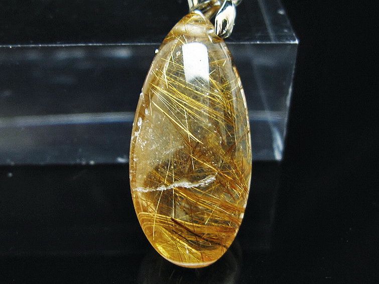 ゴールドタイチンルチル ペンダント [T741-2250] 2枚目