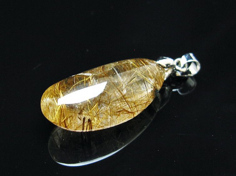 ゴールドタイチンルチル ペンダント [T741-2250] 3枚目