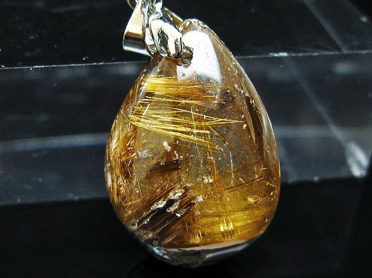 ゴールドタイチンルチル ペンダント [T741-2254] 2枚目