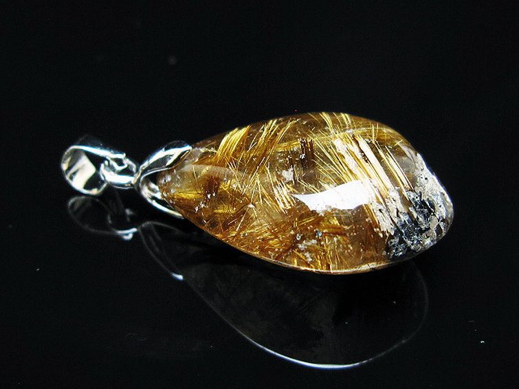 ゴールドタイチンルチル ペンダント [T741-2254] 3枚目