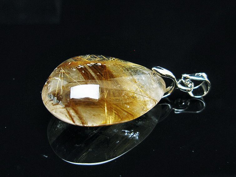 ゴールドタイチンルチル ペンダント [T741-2261] 3枚目