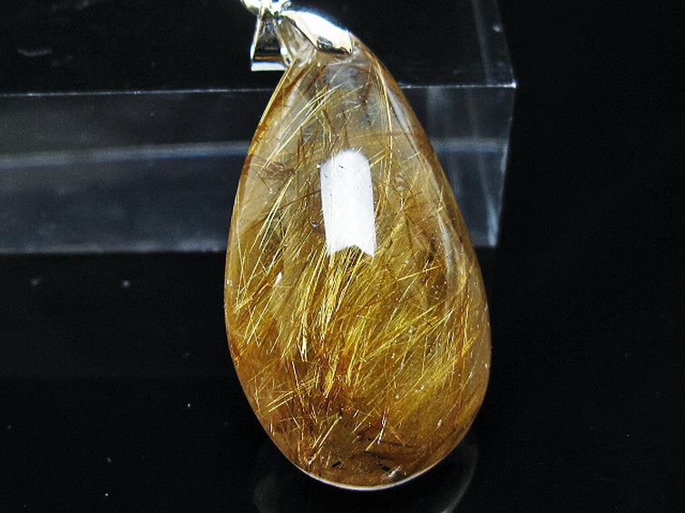 ゴールドタイチンルチル ペンダント [T741-2273] 2枚目