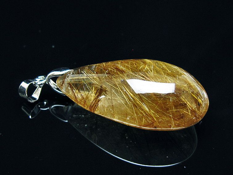 ゴールドタイチンルチル ペンダント [T741-2273] 3枚目