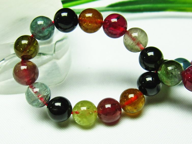 ミックスカラートルマリン ブレスレット 7mm [t75-5398] 1枚目