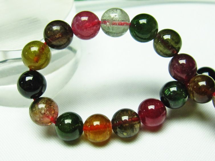 ミックスカラートルマリン ブレスレット 7mm [t75-5400] 1枚目