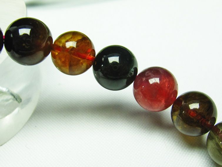 ミックスカラートルマリン ブレスレット 9mm [t75-5416] 2枚目