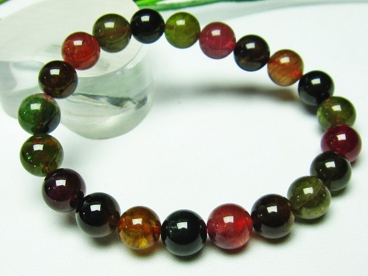 ミックスカラートルマリン ブレスレット 9mm [t75-5416] 3枚目