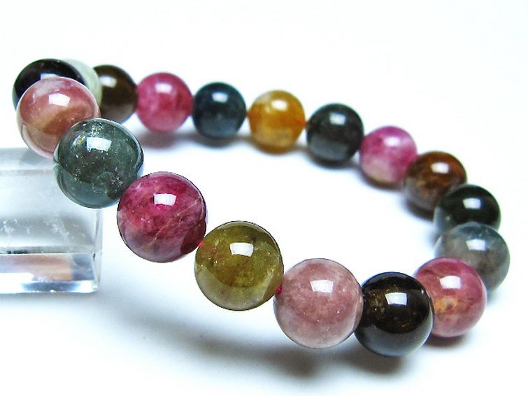 ミックスカラートルマリン ブレスレット 11mm [t75-7316] 1枚目