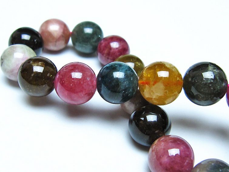 ミックスカラートルマリン ブレスレット 11mm [t75-7316] 2枚目