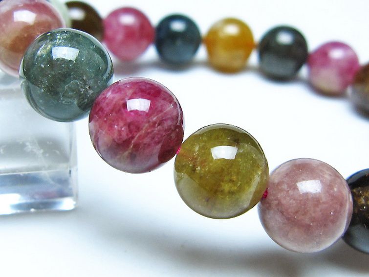 ミックスカラートルマリン ブレスレット 11mm [t75-7316] 3枚目