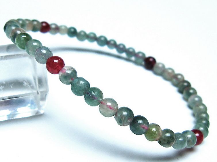 ミックスカラートルマリン ブレスレット 4mm [t75-7331] 1枚目