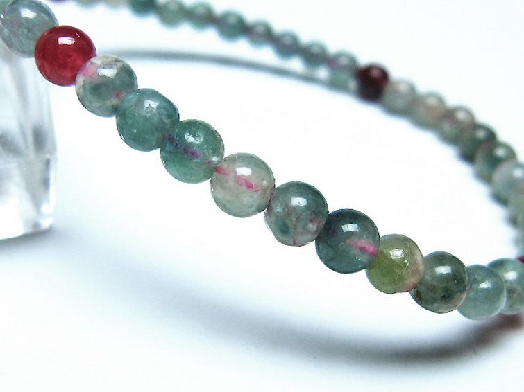 ミックスカラートルマリン ブレスレット 4mm [t75-7331] 3枚目