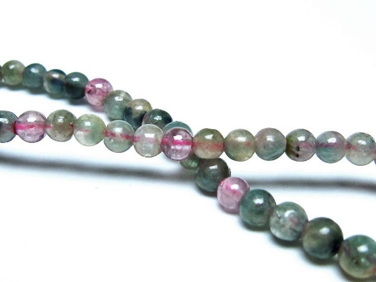 ミックスカラートルマリン ブレスレット 4mm [t75-7341] 2枚目