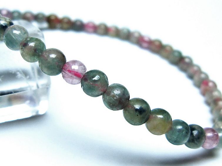 ミックスカラートルマリン ブレスレット 4mm [t75-7341] 3枚目