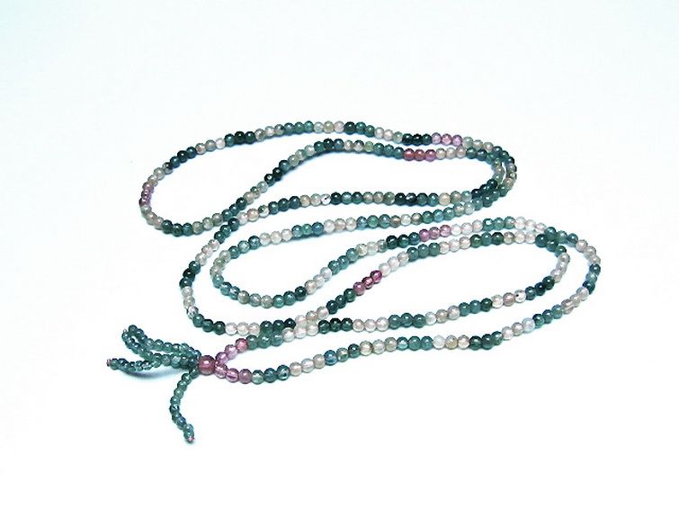 ミックスカラートルマリン ブレスレット 4mm [t75-7407] 3枚目