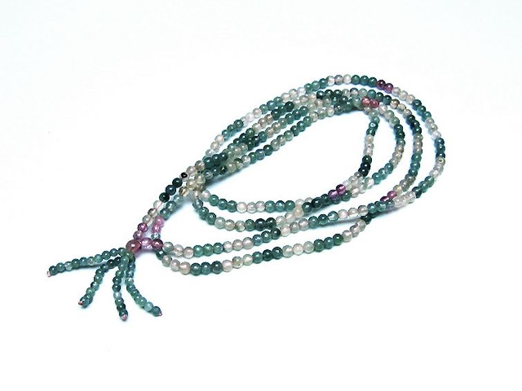 ミックスカラートルマリン ブレスレット 4mm [t75-7410] 1枚目