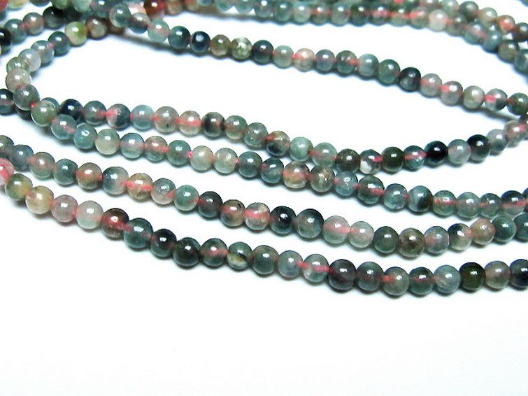 ミックスカラートルマリン ブレスレット 4mm [t75-7417] 2枚目