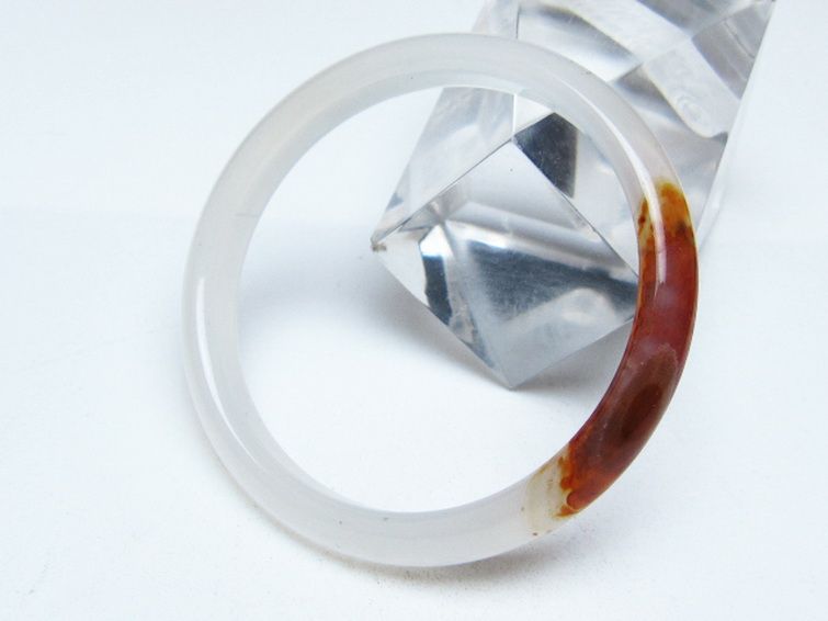 赤アゲート バングル 53mm [t752-1448] 3枚目