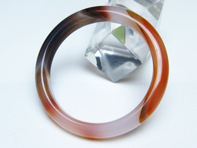 赤アゲート バングル 62mm [t752-1588] 3枚目