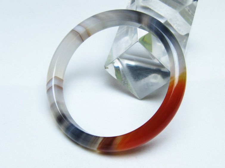 赤アゲート バングル 58mm [t752-1602] 3枚目