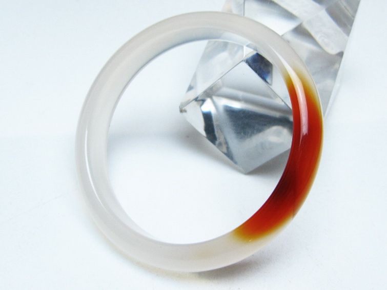 赤アゲート バングル 54mm [t752-1613] 3枚目