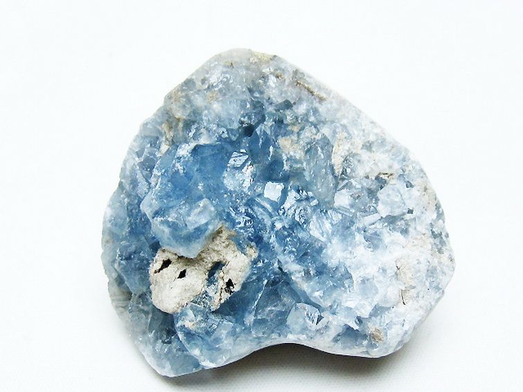 セレスタイト 天青石 ハートシェイプ 原石 [t756-6102] 3枚目