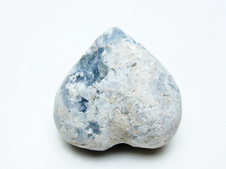 セレスタイト 天青石 ハートシェイプ 原石[T756-6109] 2枚目