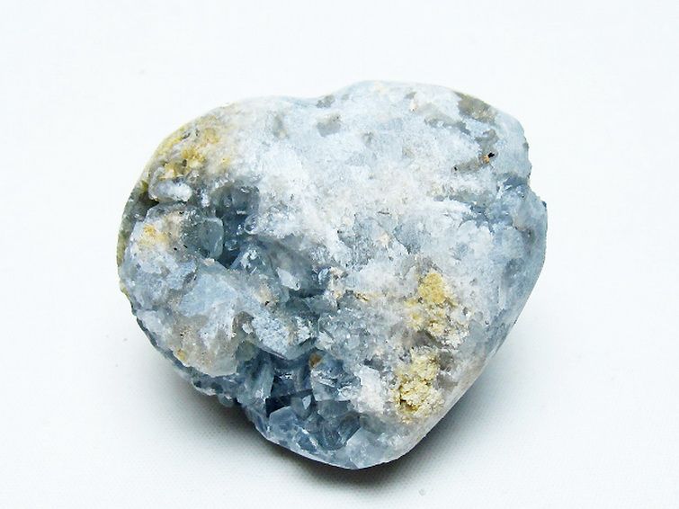 セレスタイト 天青石 ハートシェイプ 原石[T756-6111] 1枚目