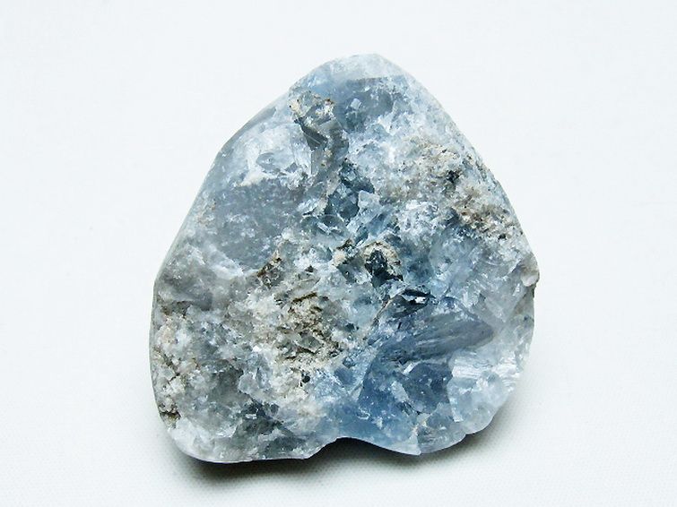 セレスタイト 天青石 ハートシェイプ 原石[T756-6113] 3枚目