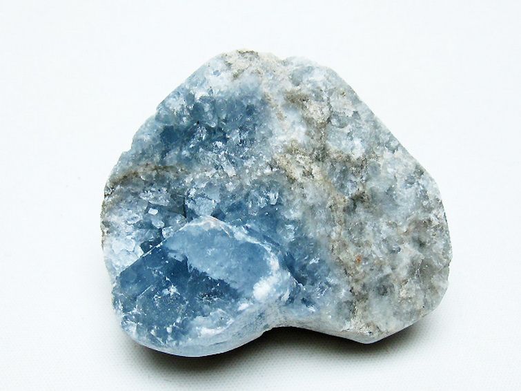 セレスタイト 天青石 ハートシェイプ 原石 [t756-6114] 3枚目