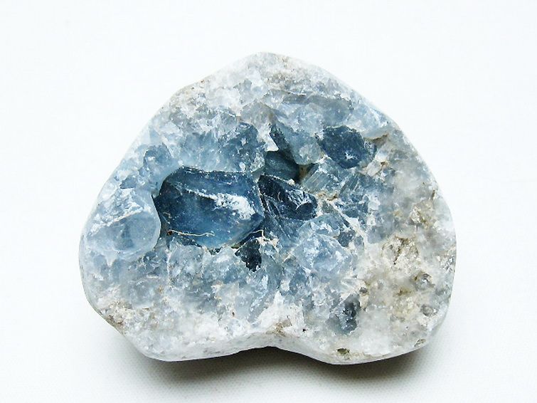 セレスタイト 天青石 ハートシェイプ 原石 [t756-6135] 3枚目