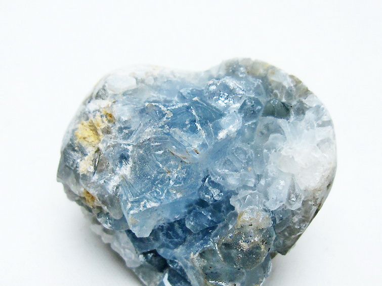 セレスタイト 天青石 ハートシェイプ 原石 [t756-6177] 2枚目