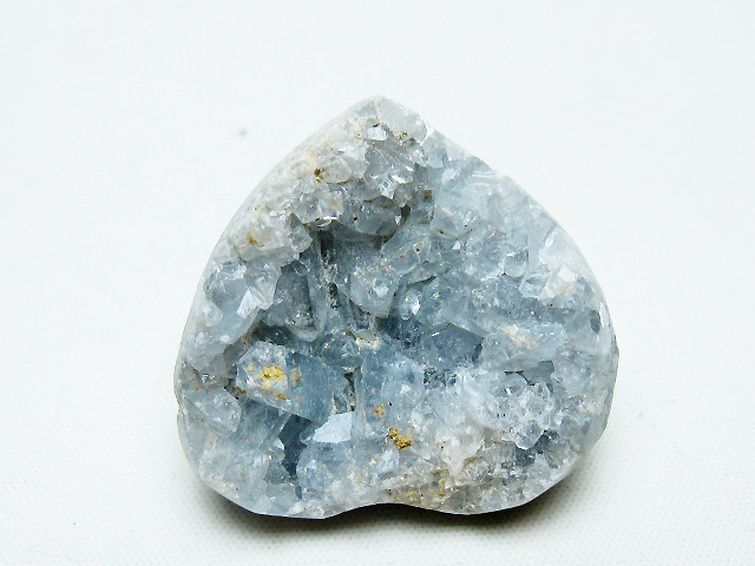 セレスタイト 天青石 ハートシェイプ 原石 [t756-6187] 3枚目